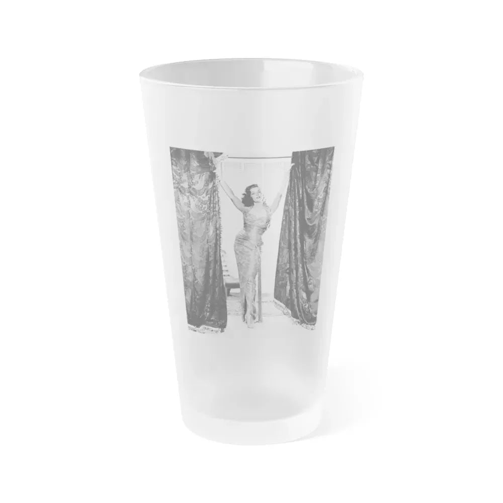 Jane Russell #147 (Vintage Female Icon) Frosted Pint Glass 16oz 16oz Frosted - Go Mug Yourself