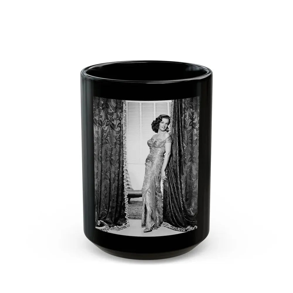 Jane Russell #148 (Vintage Female Icon) Black Coffee Mug 15oz - Go Mug Yourself