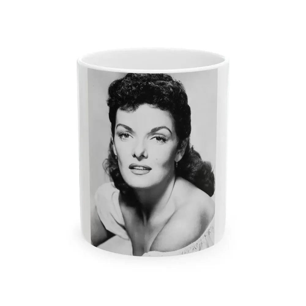 Jane Russell #15 (Vintage Female Icon) White Coffee Mug 11oz - Go Mug Yourself