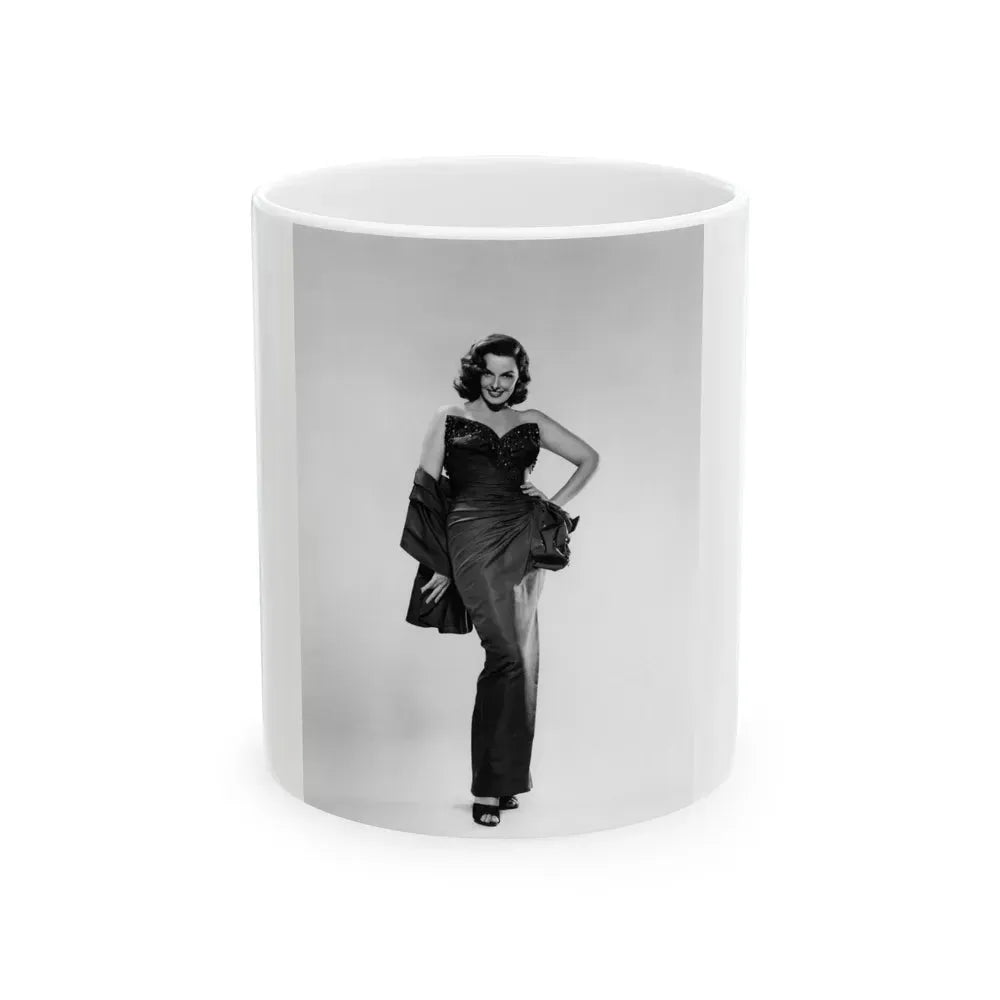 Jane Russell #155 (Vintage Female Icon) White Coffee Mug 11oz - Go Mug Yourself