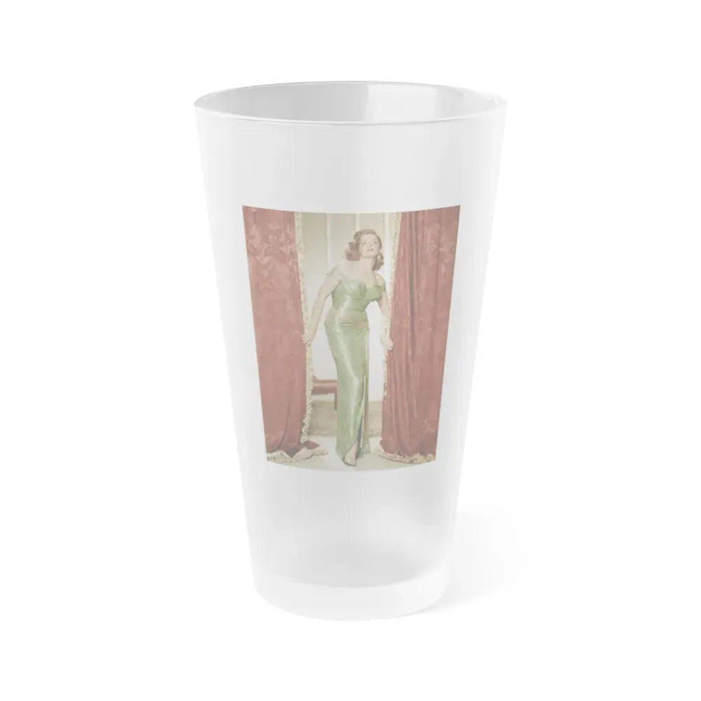 Jane Russell #158 (Vintage Female Icon) Frosted Pint Glass 16oz 16oz Frosted - Go Mug Yourself