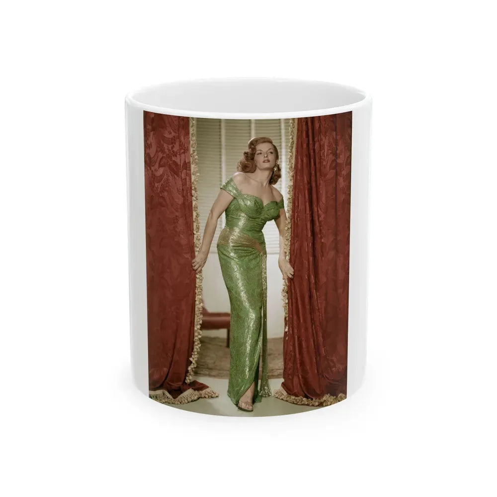 Jane Russell #158 (Vintage Female Icon) White Coffee Mug 11oz - Go Mug Yourself
