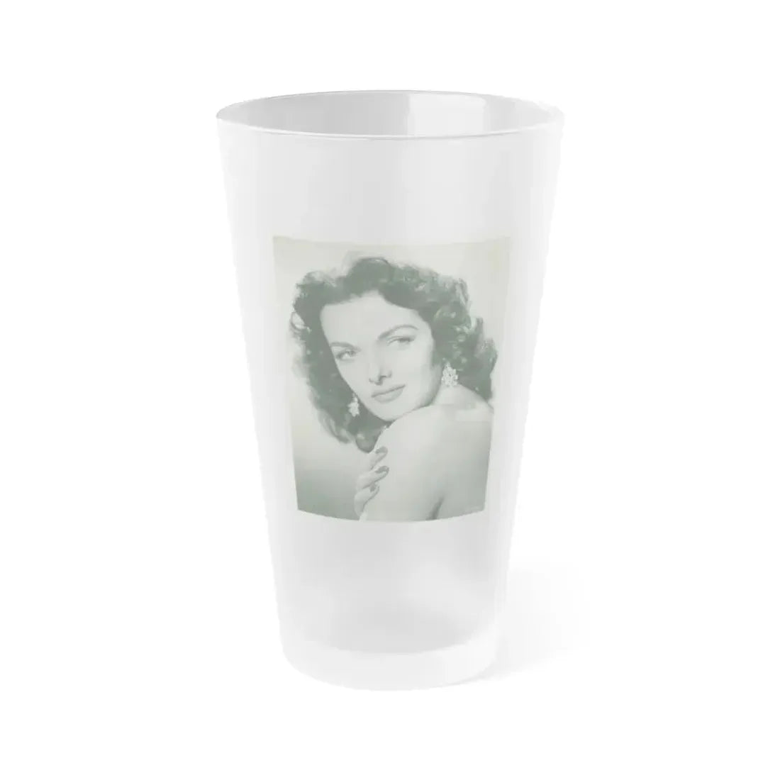 Jane Russell #166 (Vintage Female Icon) Frosted Pint Glass 16oz 16oz Frosted - Go Mug Yourself
