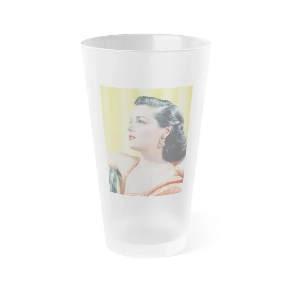 Jane Russell #169 (Vintage Female Icon) Frosted Pint Glass 16oz 16oz Frosted - Go Mug Yourself