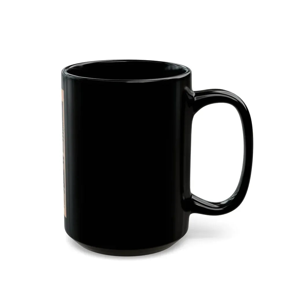 Jane Russell #191 - Show Pocket Mag. '55 - 2 B&W Photis & Caption (Vintage Female Icon) Black Coffee Mug - Go Mug Yourself