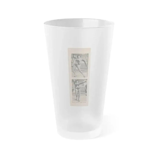 Jane Russell #191 - Show Pocket Mag. '55 - 2 B&W Photis & Caption (Vintage Female Icon) Frosted Pint Glass 16oz 16oz Frosted - Go Mug Yourself