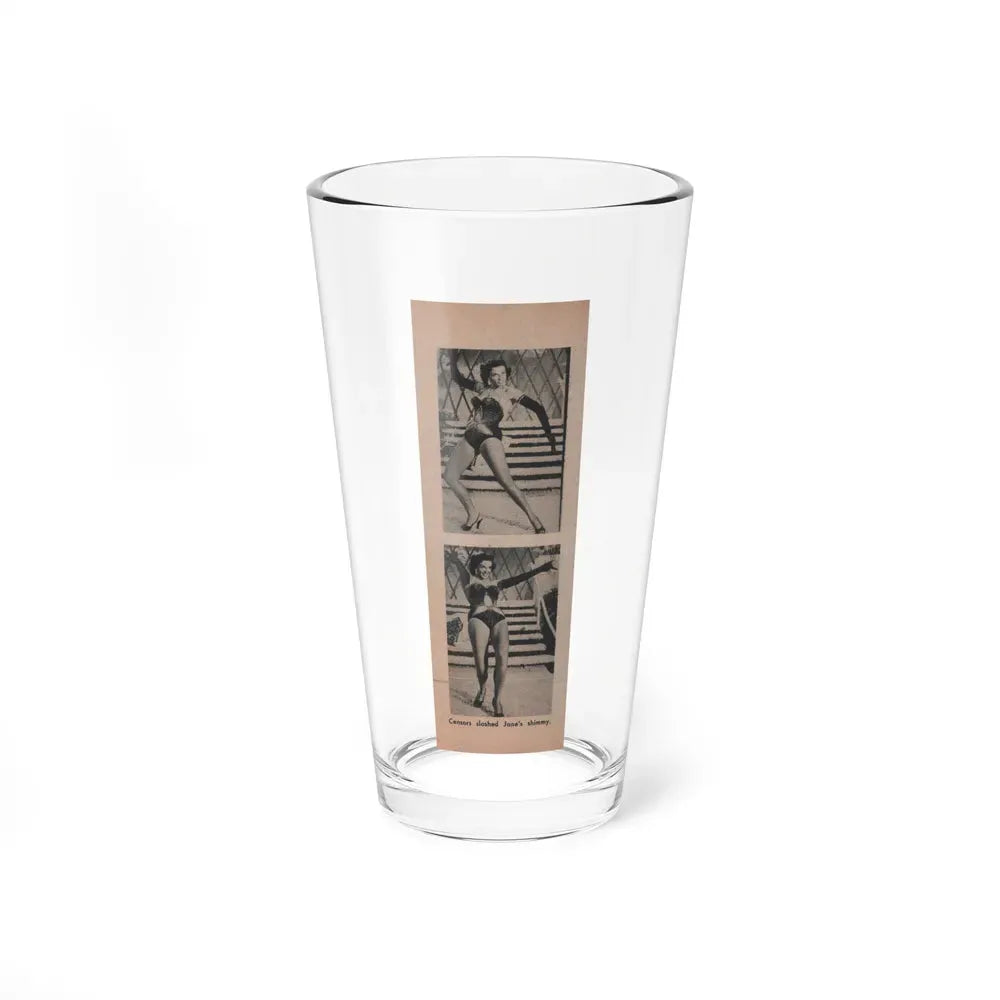 Jane Russell #191 - Show Pocket Mag. '55 - 2 B&W Photis & Caption (Vintage Female Icon) Pint Glass 16oz 16oz - Go Mug Yourself