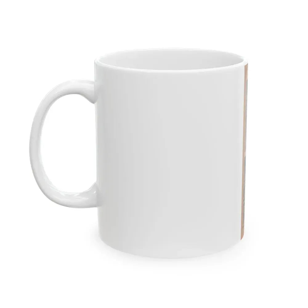 Jane Russell #191 - Show Pocket Mag. '55 - 2 B&W Photis & Caption (Vintage Female Icon) White Coffee Mug - Go Mug Yourself