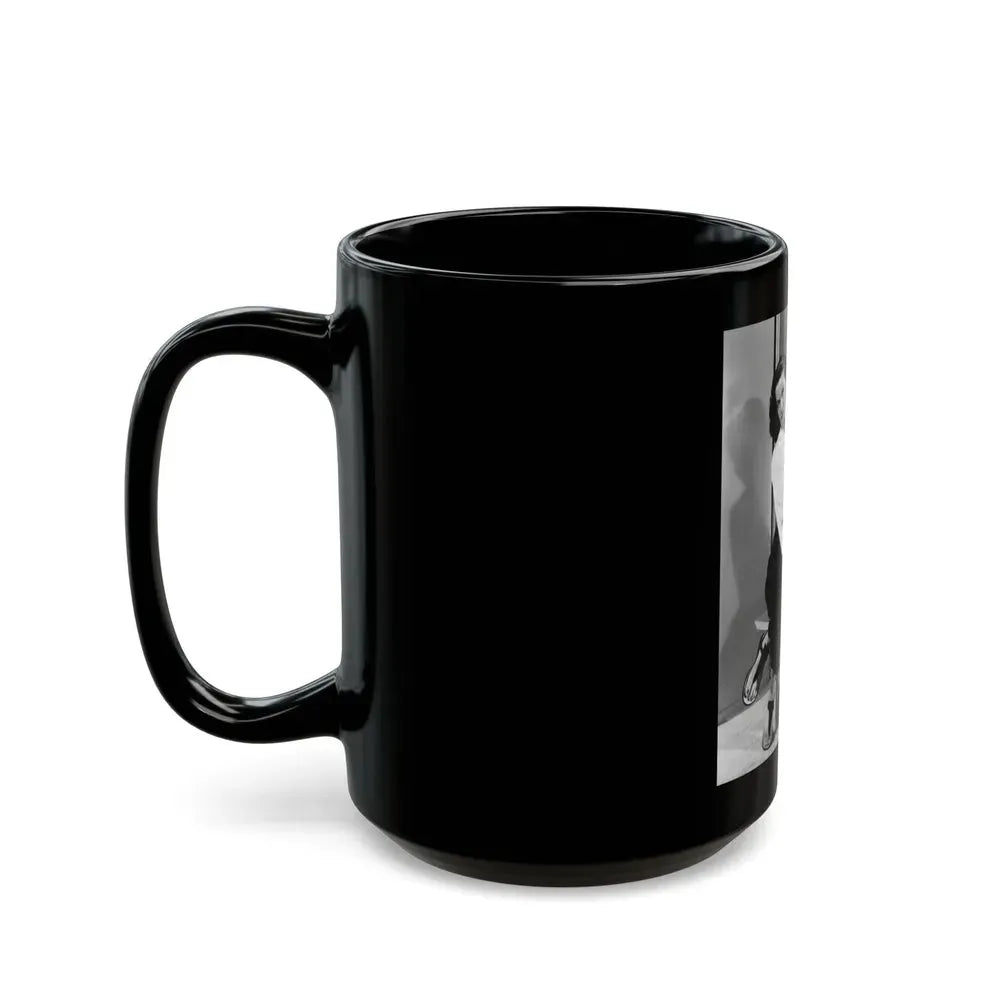 Jane Russell #210 (Vintage Female Icon) Black Coffee Mug - Go Mug Yourself