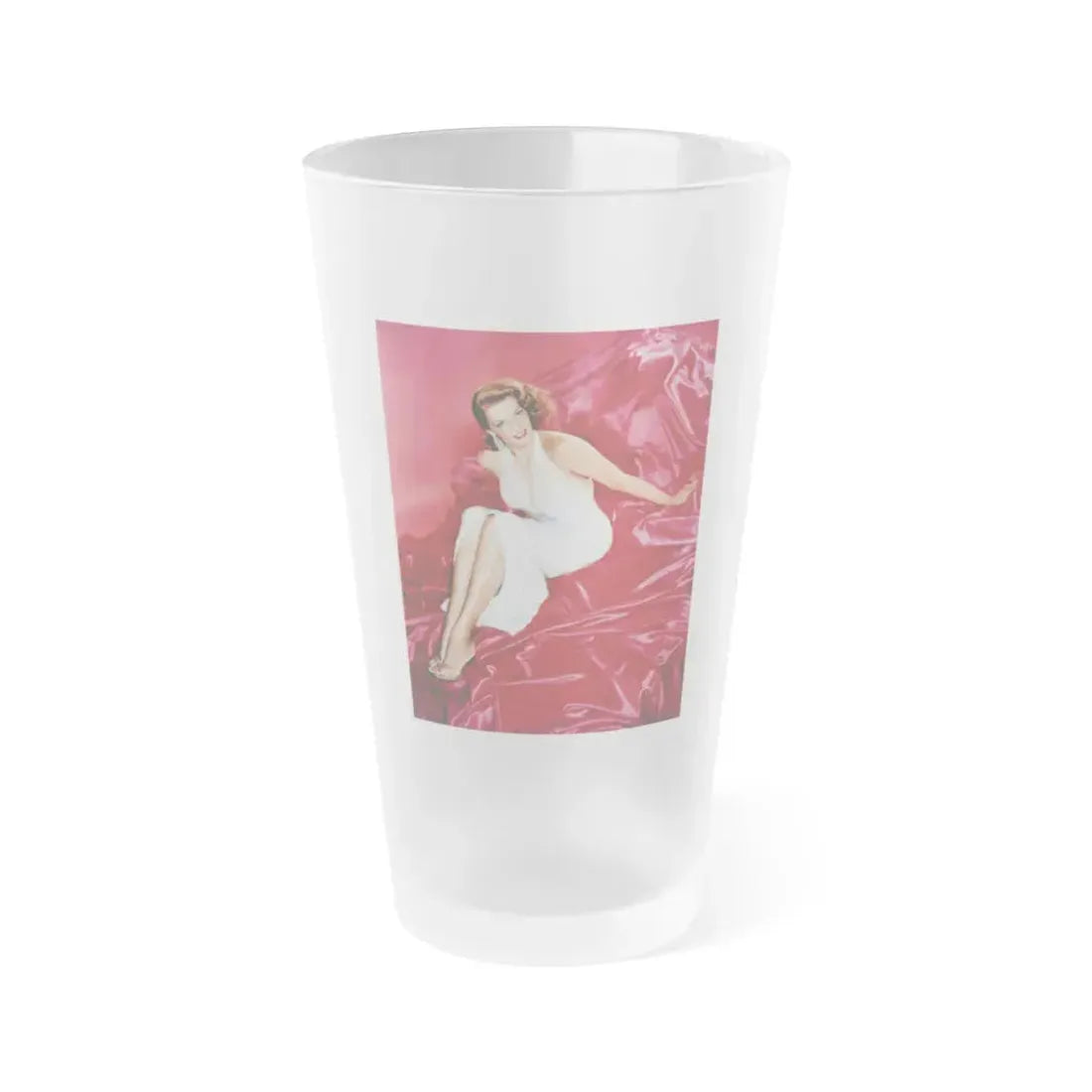 Jane Russell #211 (Vintage Female Icon) Frosted Pint Glass 16oz 16oz Frosted - Go Mug Yourself