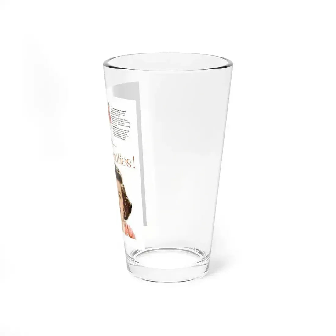 Jane Russell #215 - Vintage Shampoo Add (Vintage Female Icon) Pint Glass 16oz - Go Mug Yourself