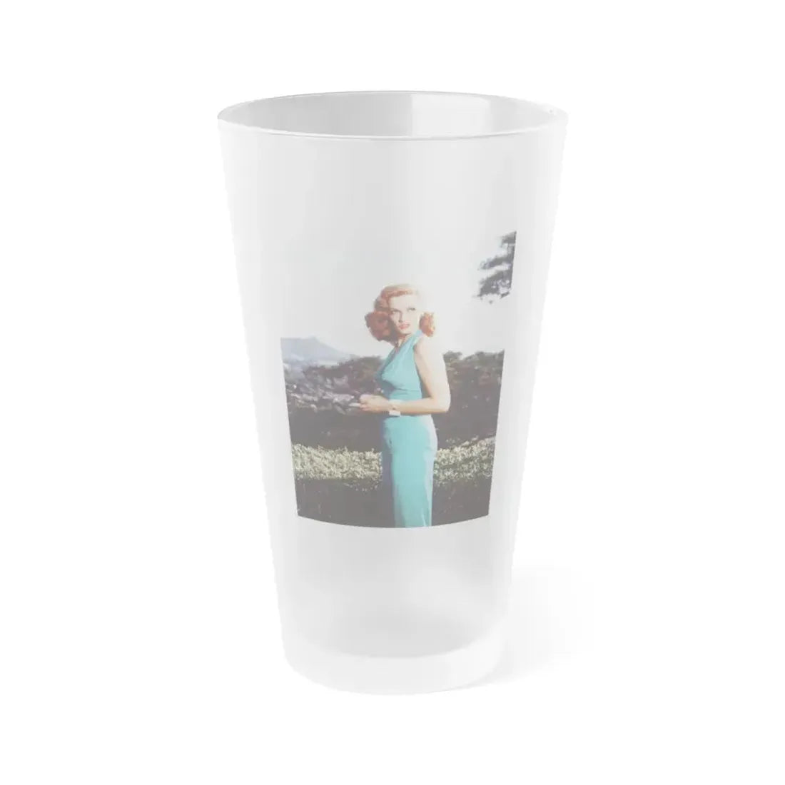 Jane Russell #225 (Vintage Female Icon) Frosted Pint Glass 16oz 16oz Frosted - Go Mug Yourself