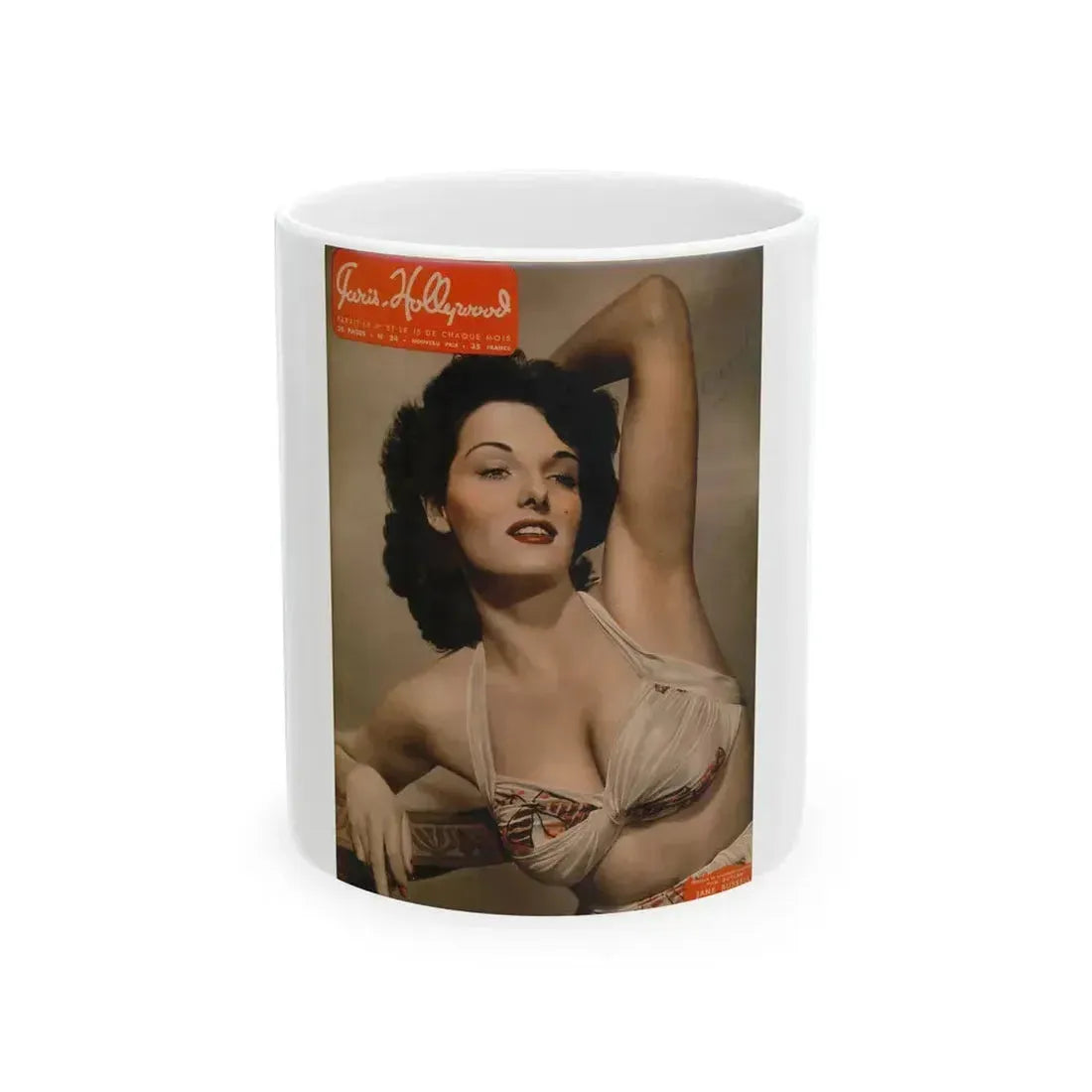 Jane Russell #229 - Mag. Cover (Vintage Female Icon) White Coffee Mug 11oz - Go Mug Yourself