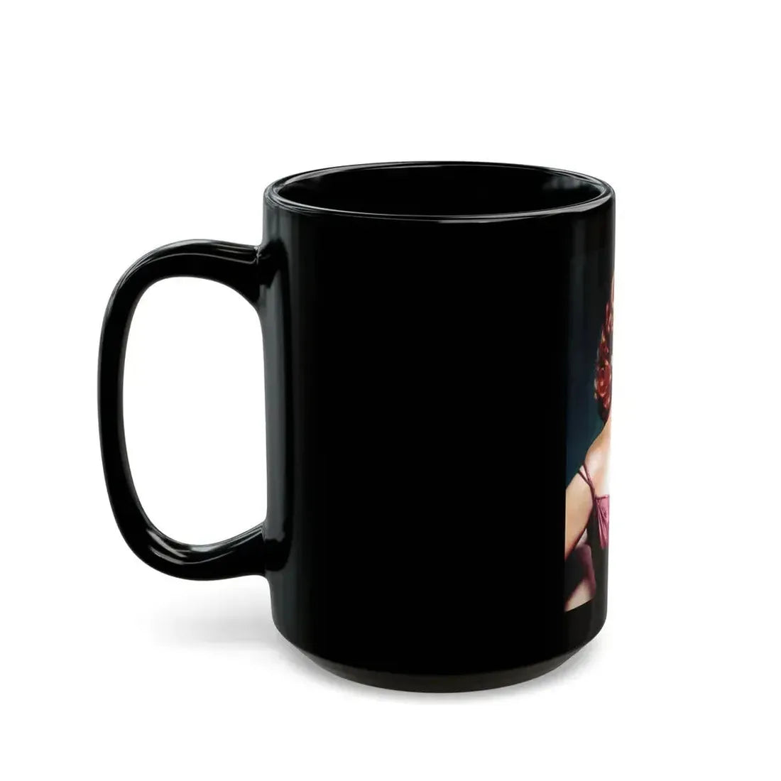 Jane Russell #236 (Vintage Female Icon) Black Coffee Mug - Go Mug Yourself