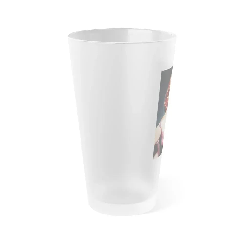 Jane Russell #236 (Vintage Female Icon) Frosted Pint Glass 16oz - Go Mug Yourself