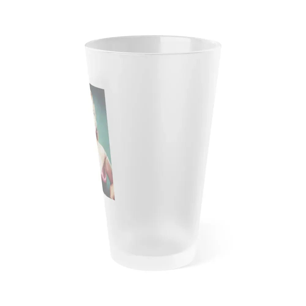 Jane Russell #236 (Vintage Female Icon) Frosted Pint Glass 16oz - Go Mug Yourself