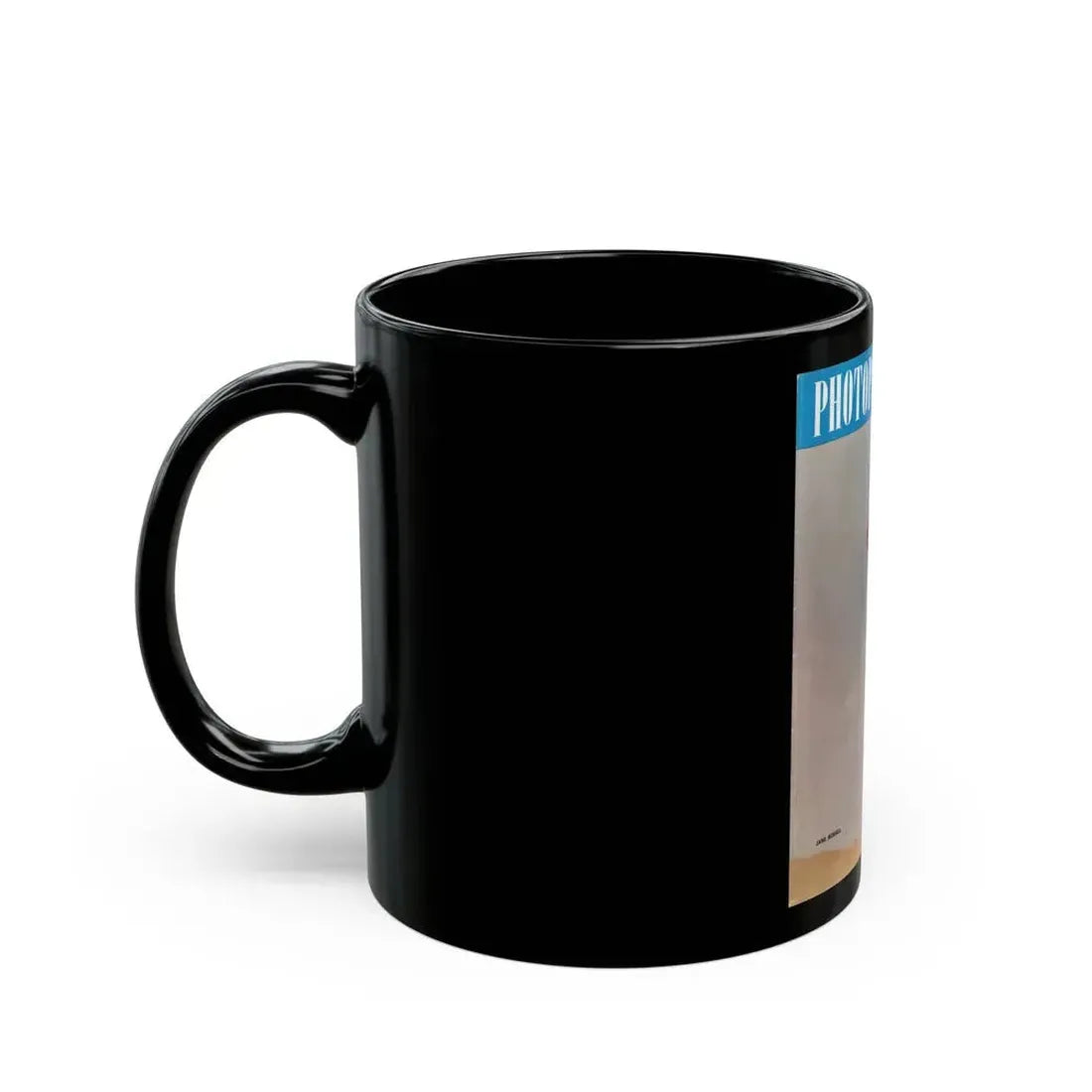 Jane Russell #239 - Photoplay Pin-Ups Magazine Issue #01 (Vintage Female Icon) Black Coffee Mug - Go Mug Yourself