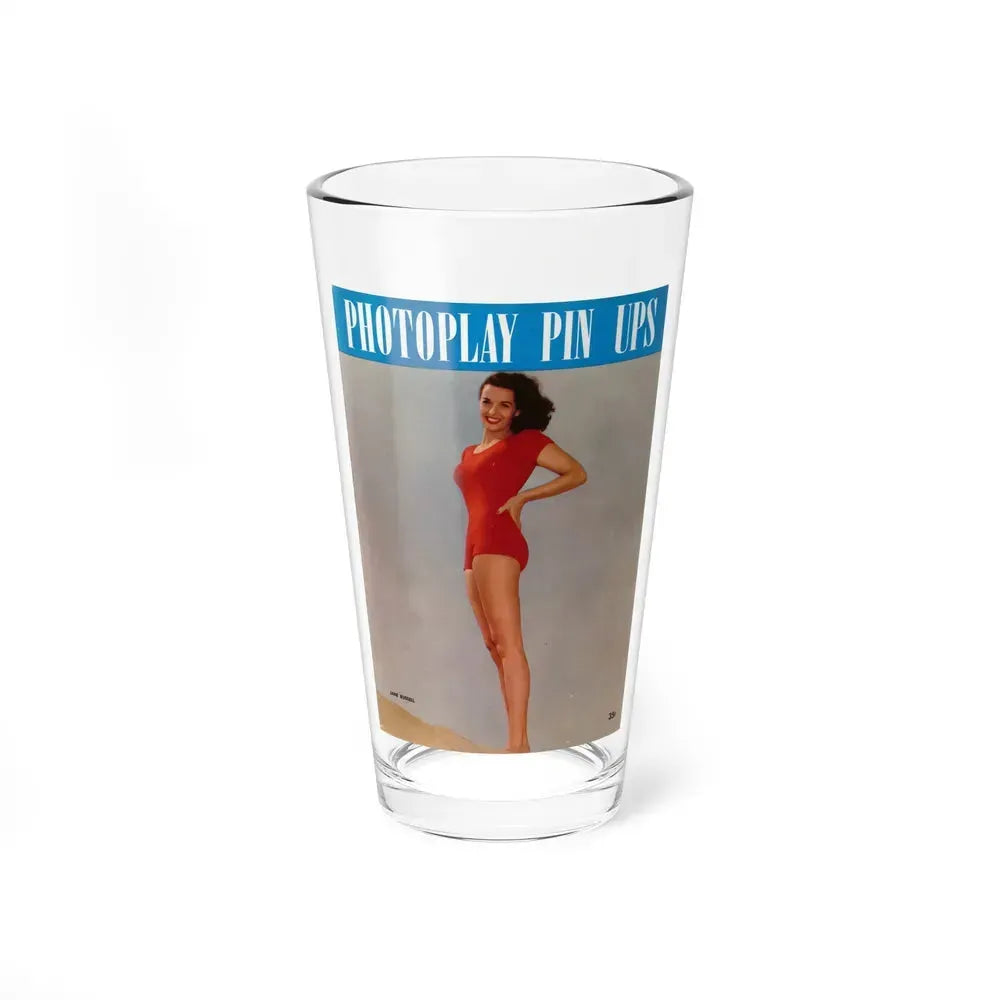Jane Russell #239 - Photoplay Pin-Ups Magazine Issue #01 (Vintage Female Icon) Pint Glass 16oz 16oz - Go Mug Yourself