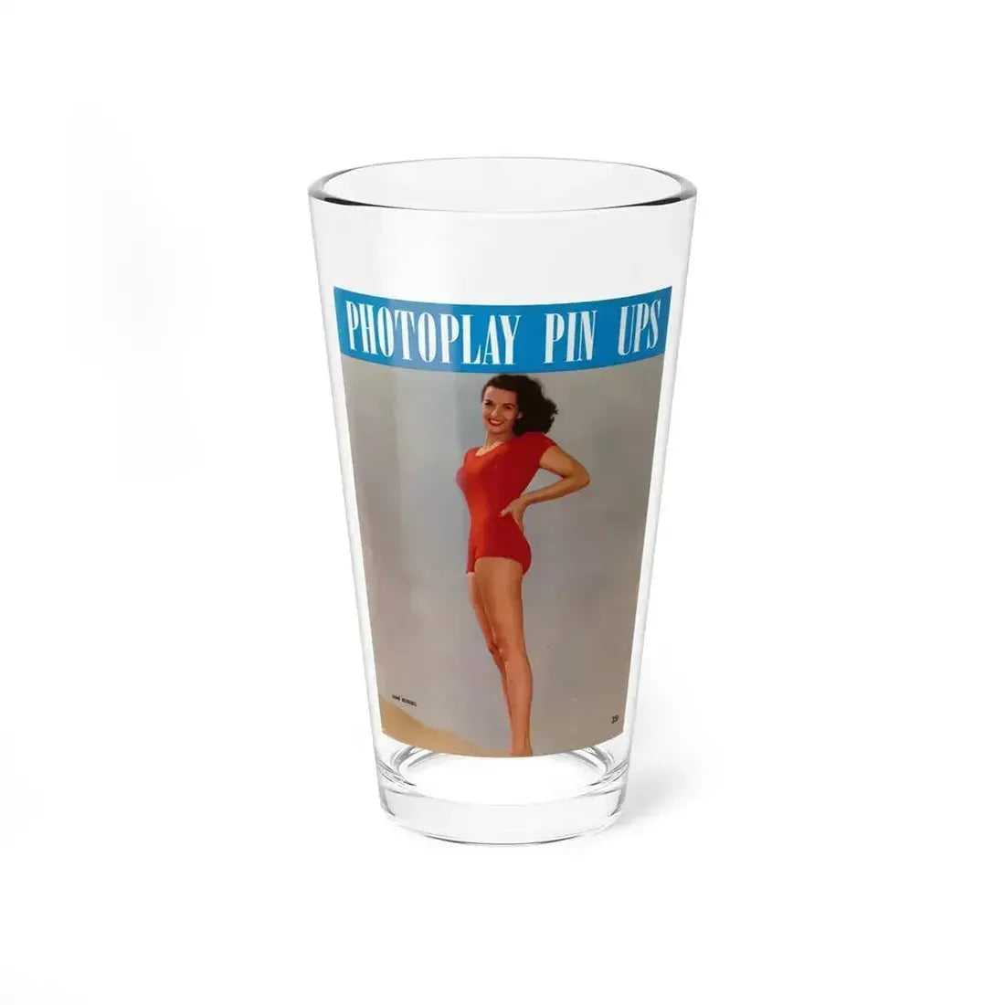 Jane Russell #239 - Photoplay Pin-Ups Magazine Issue #01 (Vintage Female Icon) Pint Glass 16oz 16oz - Go Mug Yourself