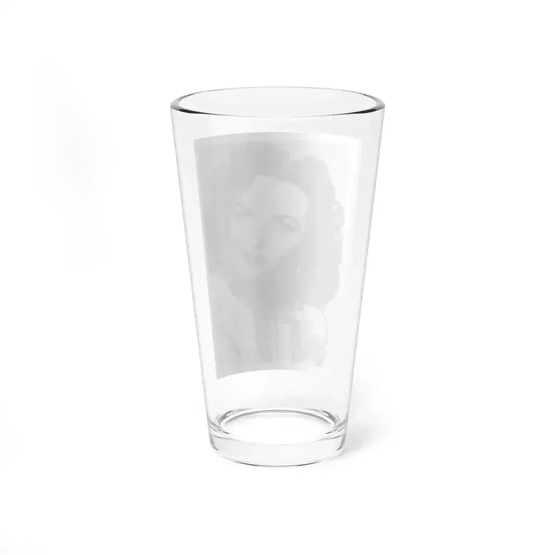 Jane Russell #240 - Vintage B&W 5x7 Upper Body Head & Shoulder Glamour Photo on Postcard (Vintage Female Icon) Pint Glass 16oz - Go Mug Yourself