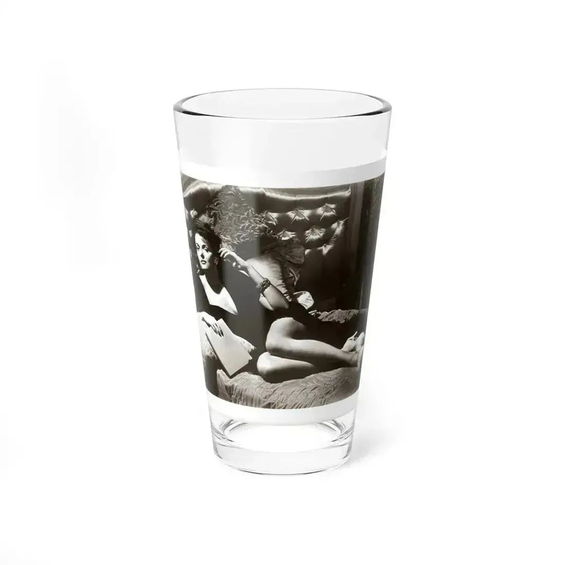 Jane Russell #241 - Vintage B&W 8x10 Full Body Glamour Dress Photo (Vintage Female Icon) Pint Glass 16oz 16oz - Go Mug Yourself