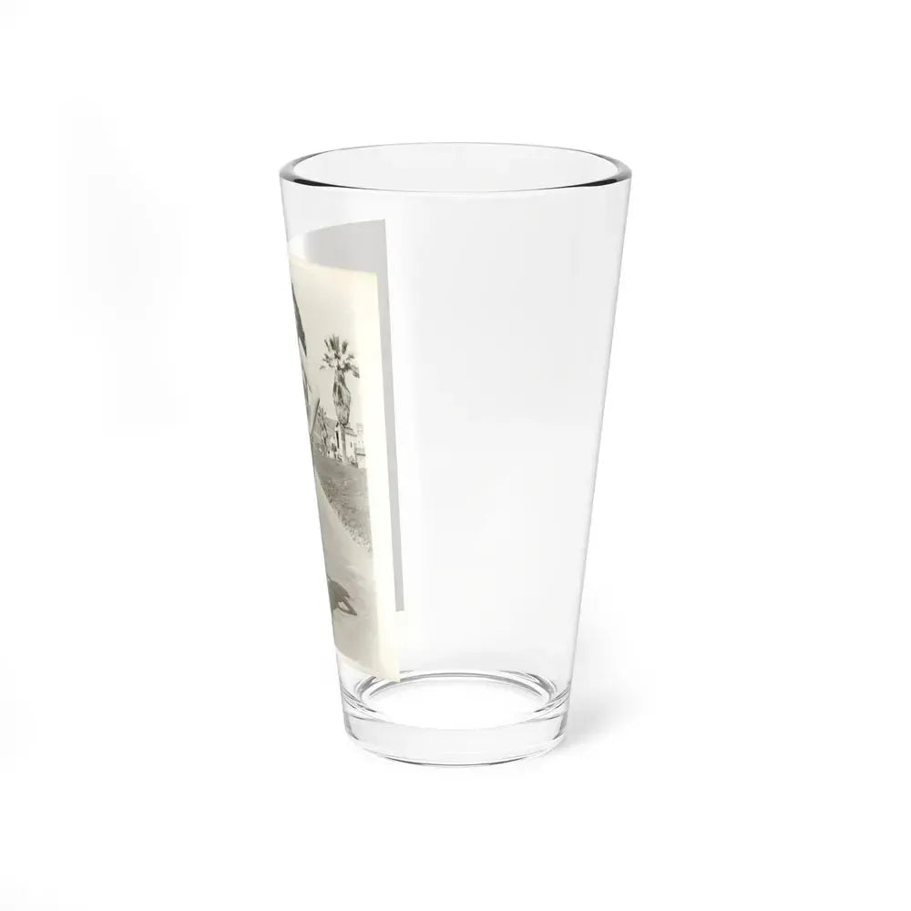 Jane Russell #242 - Vintage B&W 8x10 Full Body 1-Piece Swimsuit Leggy Barefoot Cheesecake Photo (Vintage Female Icon) Pint Glass 16oz - Go Mug Yourself