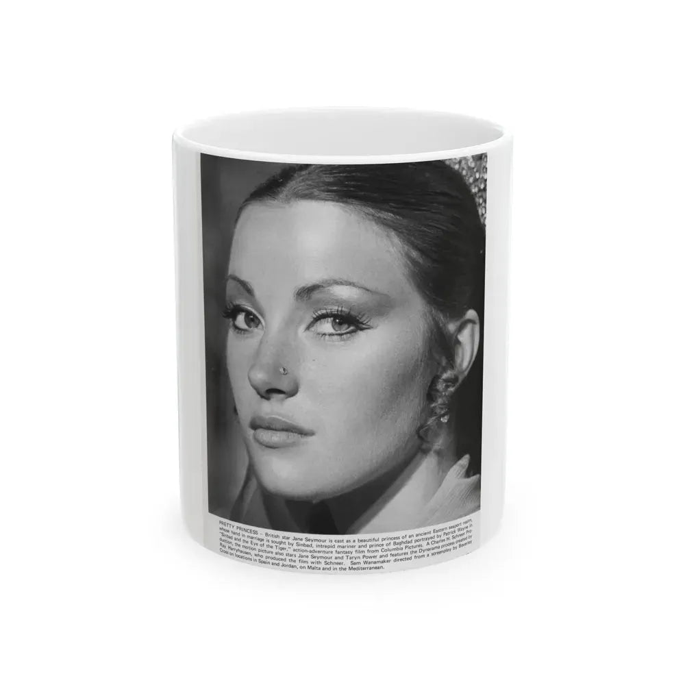 Jane Seymour #38 (Vintage Female Icon) White Coffee Mug 11oz - Go Mug Yourself