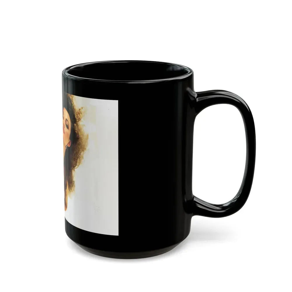 Jane Seymour #44 (Vintage Female Icon) Black Coffee Mug - Go Mug Yourself