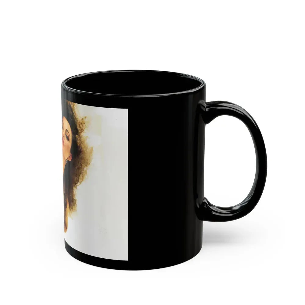 Jane Seymour #44 (Vintage Female Icon) Black Coffee Mug - Go Mug Yourself