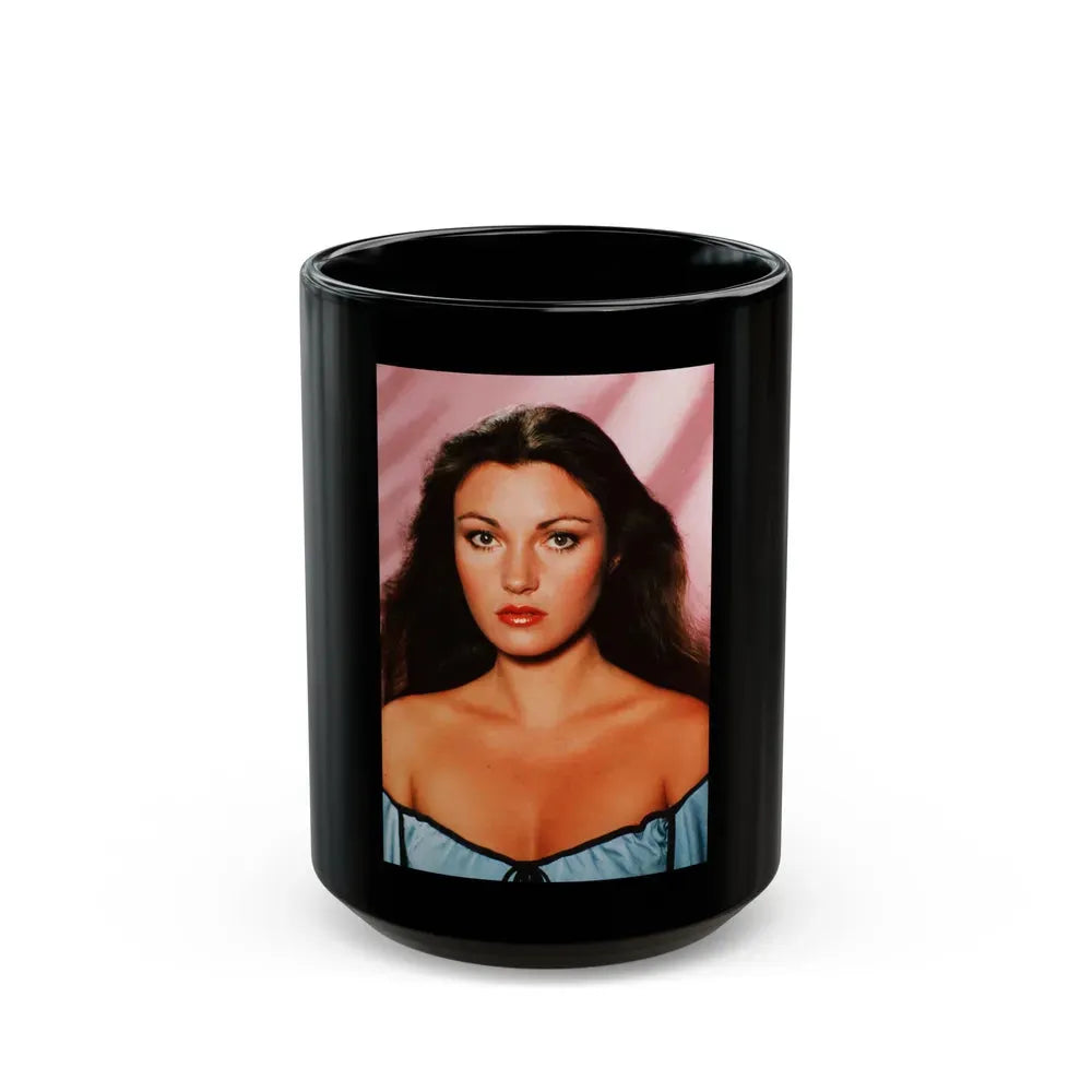 Jane Seymour #72 (Vintage Female Icon) Black Coffee Mug 15oz - Go Mug Yourself