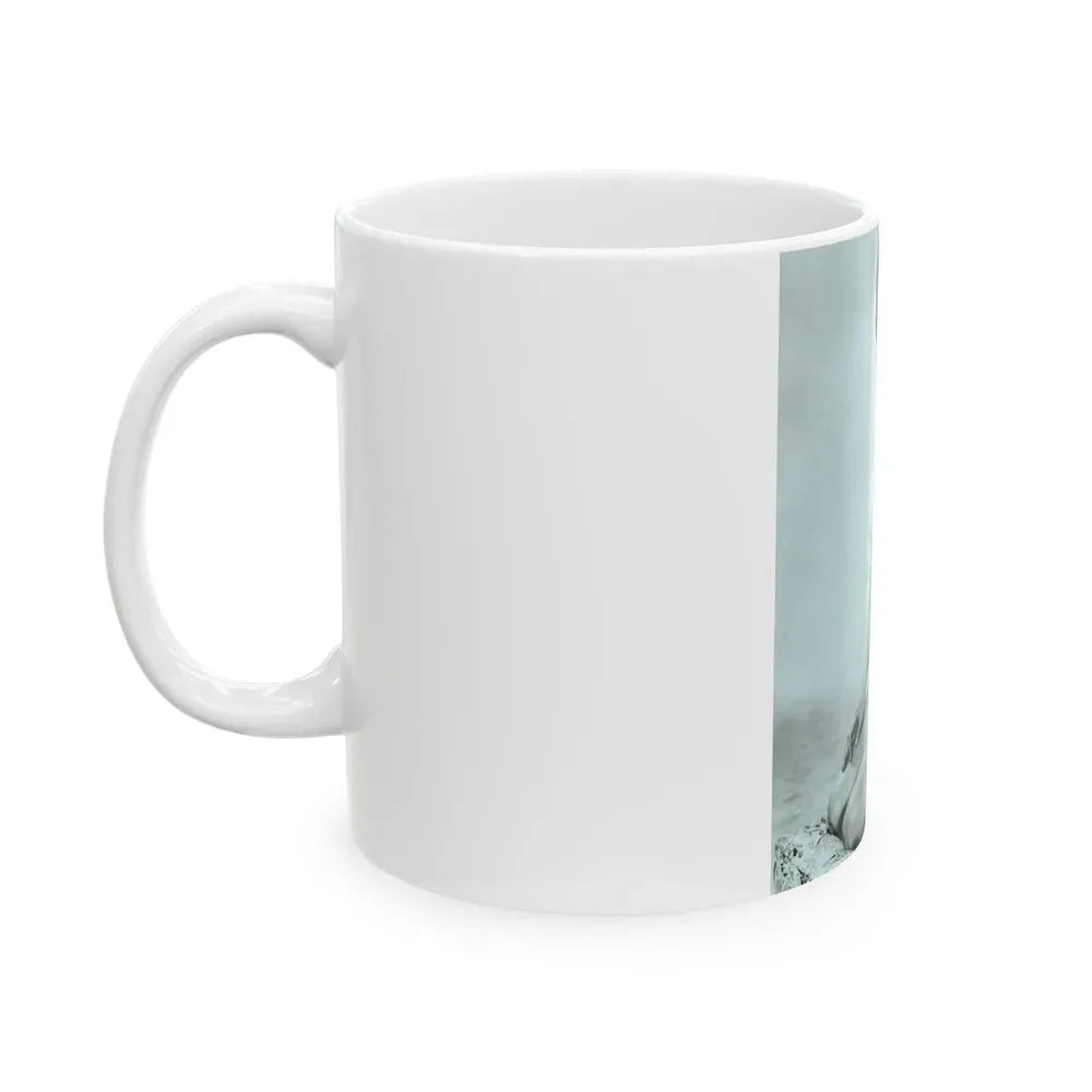 Janet Munro #32 - B&W 8x10 Full Body Cheesecake The Day The Earth Caught Fire '61 Promo Photo (Vintage Female Icon) White Coffee Mug - Go Mug Yourself