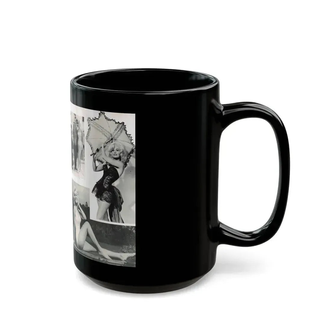 Janette Scott #42 - 5 B&W Photos & Article from Magazine (Vintage Female Icon) Black Coffee Mug - Go Mug Yourself