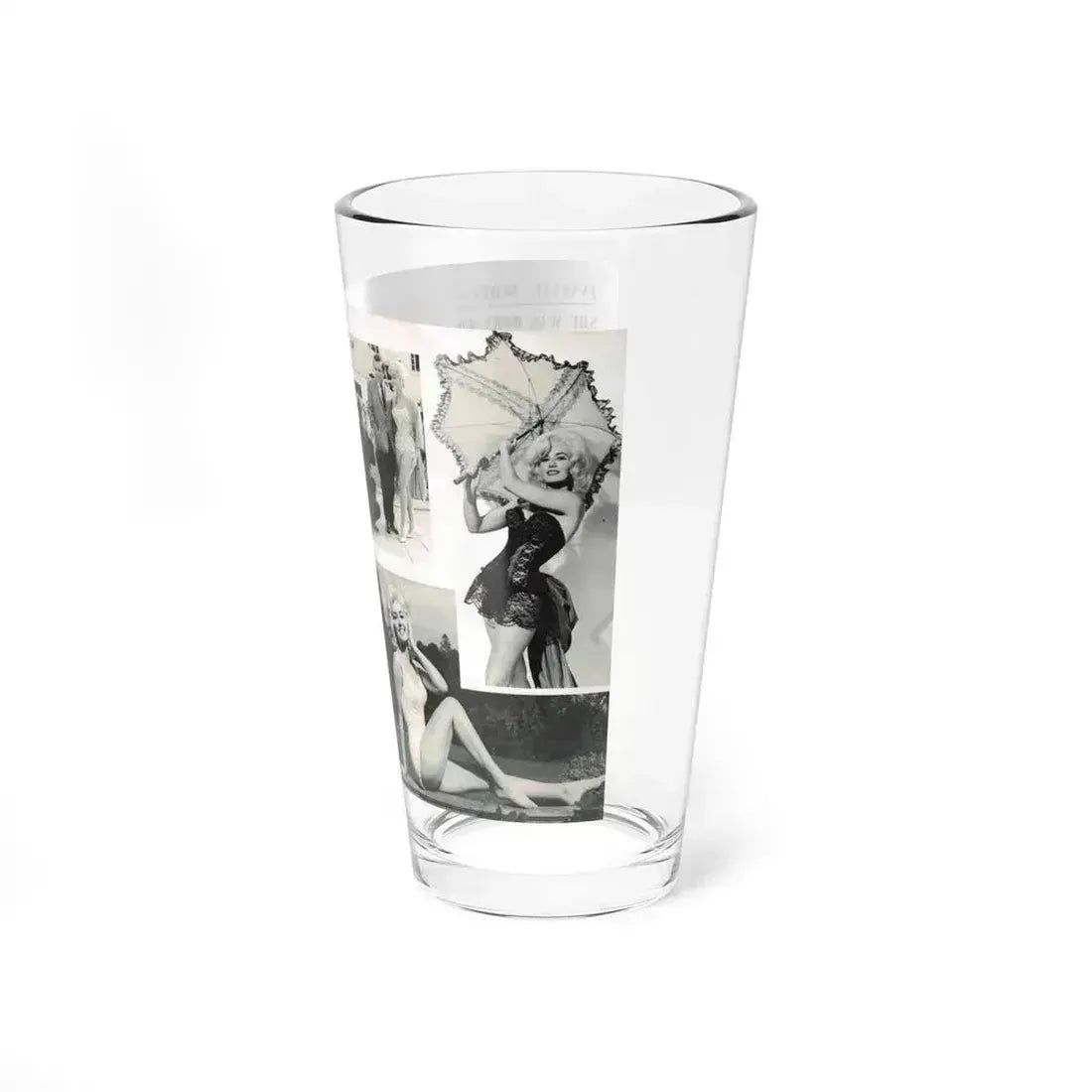 Janette Scott #42 - 5 B&W Photos & Article from Magazine (Vintage Female Icon) Pint Glass 16oz - Go Mug Yourself