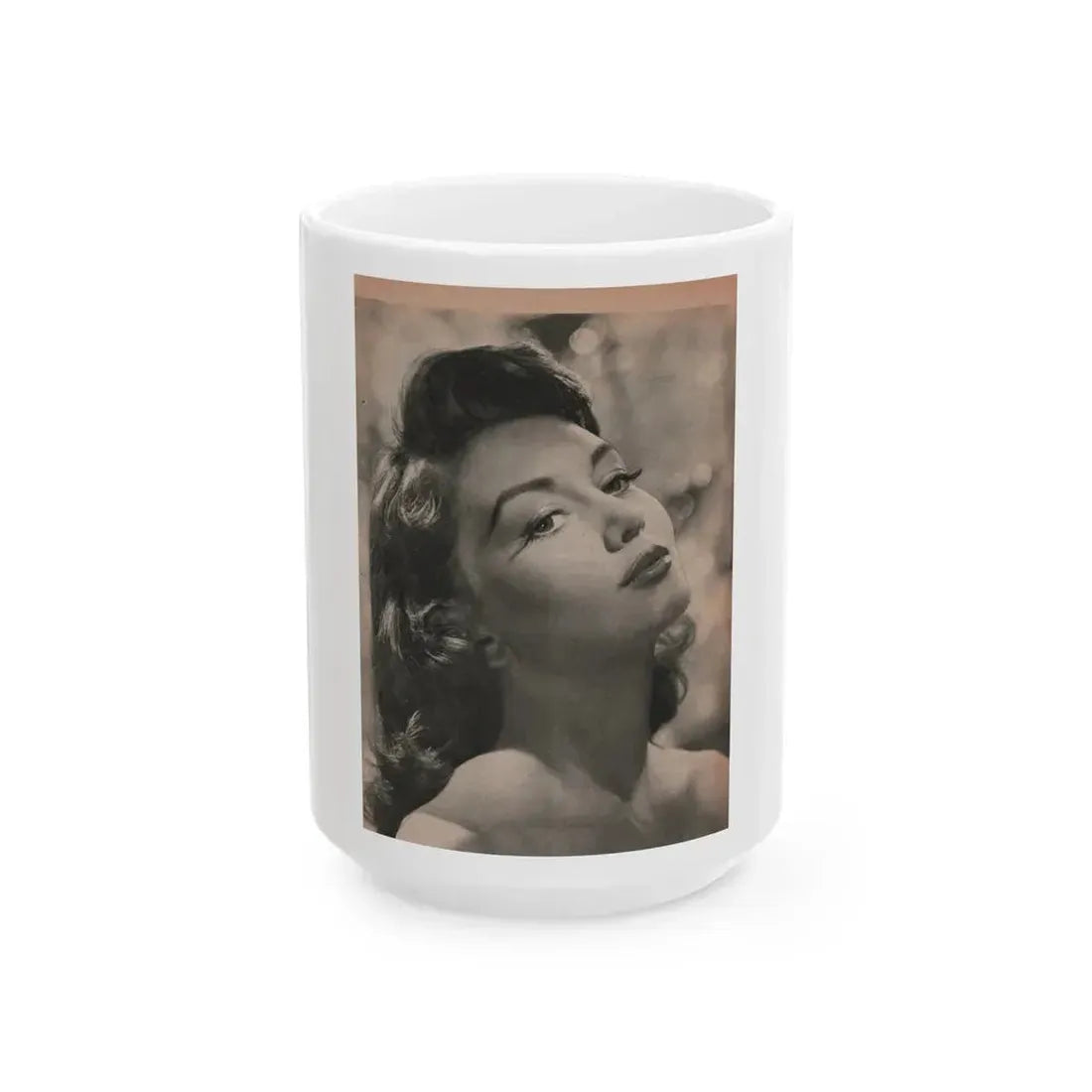 Janette Scott #60 - Life Story+Glamour Photos #38 Fans Star Library - Glamour Photo #7 (Vintage Female Icon) White Coffee Mug 15oz - Go Mug Yourself