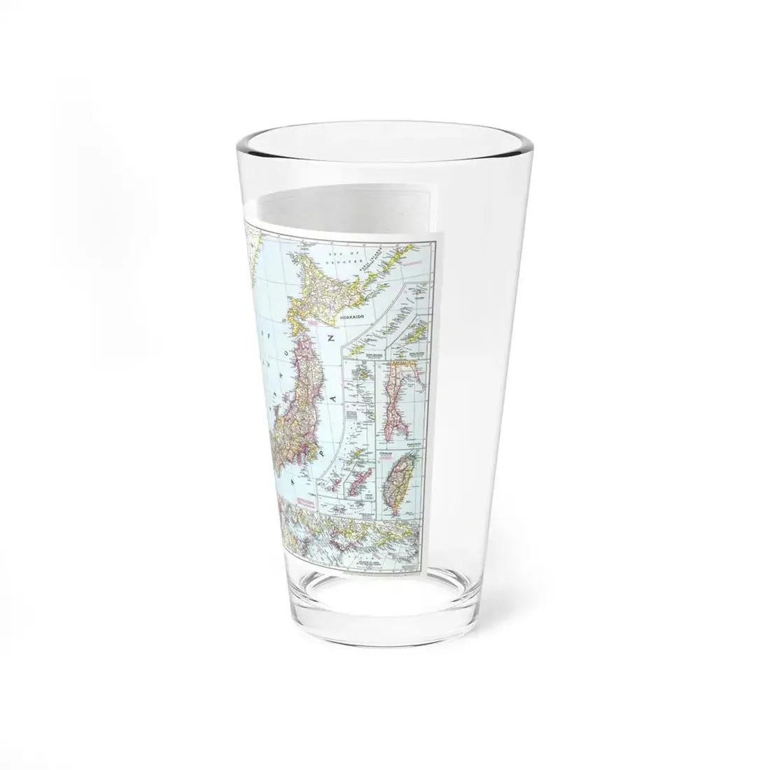 Japan and Korea (1945) (Map) Pint Glass 16oz - Go Mug Yourself