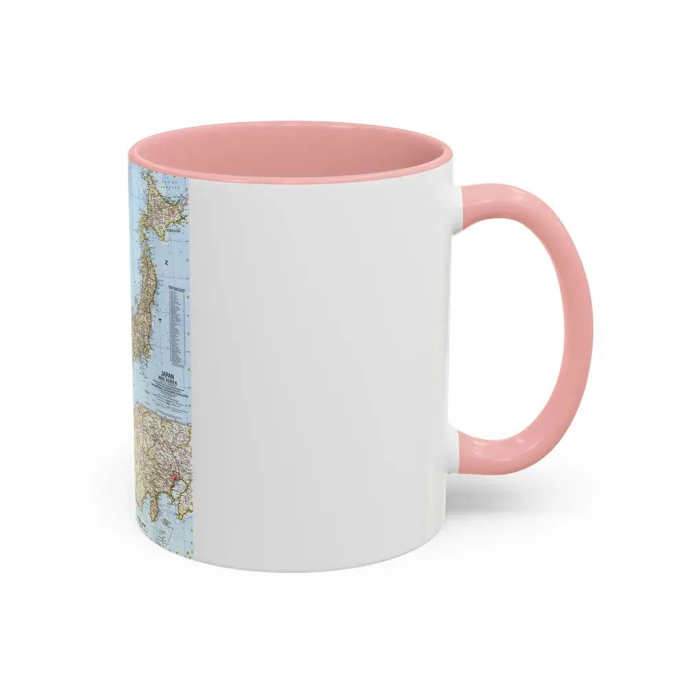 Japan and Korea (1960) (Map) Accent Coffee Mug - Go Mug Yourself