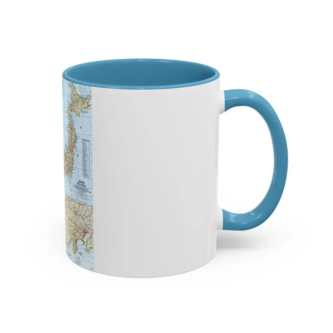 Japan and Korea (1960) (Map) Accent Coffee Mug - Go Mug Yourself