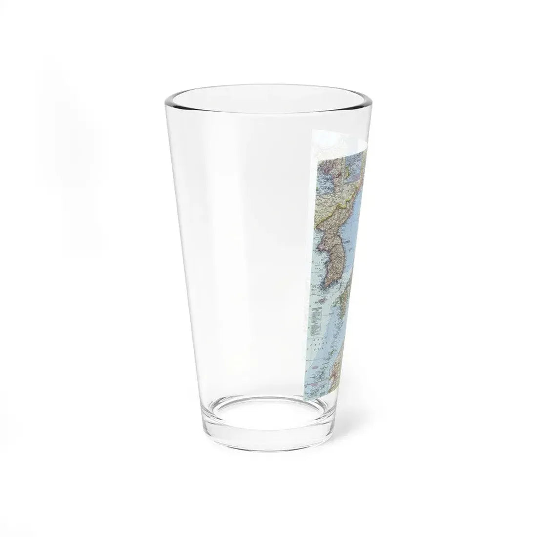 Japan and Korea (1960) (Map) Pint Glass 16oz - Go Mug Yourself