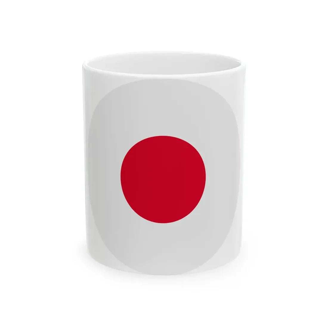 Japanese flag rounded (Japan) White Coffee Mug 11oz - Go Mug Yourself