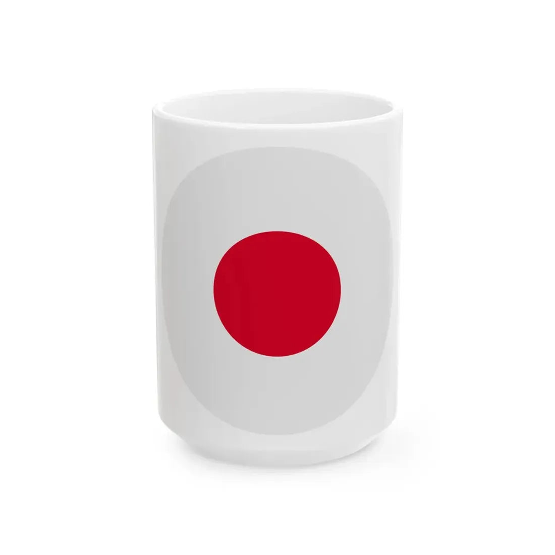 Japanese flag rounded (Japan) White Coffee Mug 15oz - Go Mug Yourself