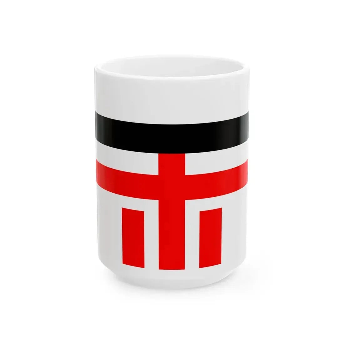 Japanese Kwantung Police Flag (Japan) White Coffee Mug 15oz - Go Mug Yourself