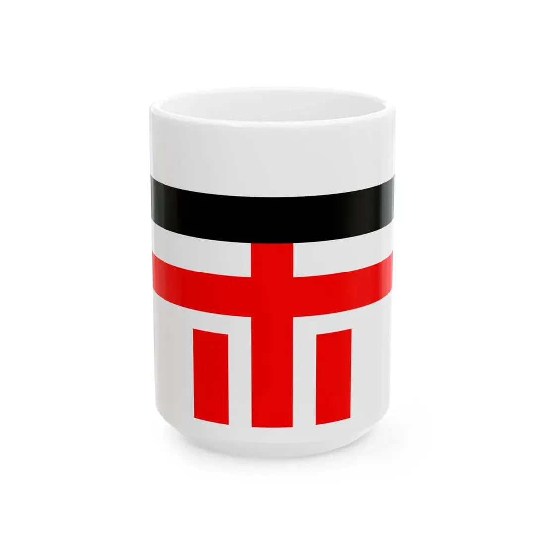 Japanese Kwantung Police Flag (Japan) White Coffee Mug 15oz - Go Mug Yourself