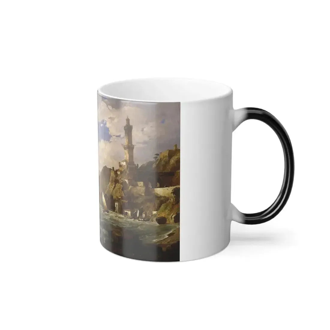 Jasper Francis Cropsey - The Coast of Genoa - Google Art Project - Color Changing Mug 11oz - Go Mug Yourself