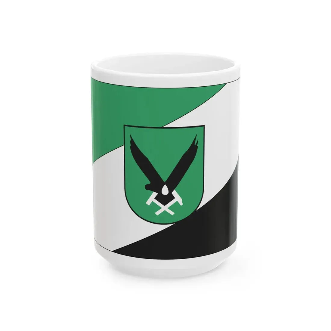 Jastrzebie Zdroj flaga (Poland) White Coffee Mug 15oz - Go Mug Yourself