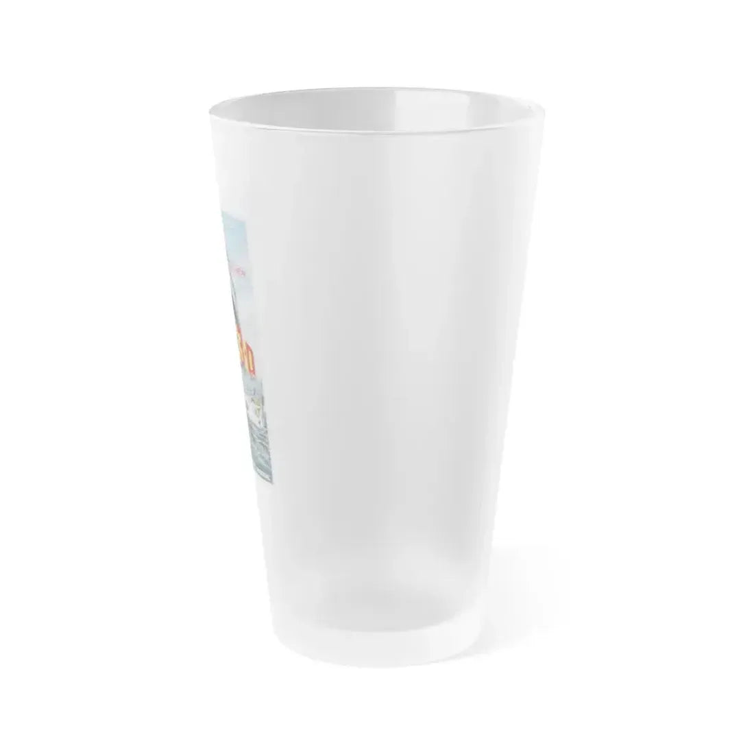 JAWS 3-D 1983 Movie Poster - Frosted Pint Glass 16oz - Go Mug Yourself