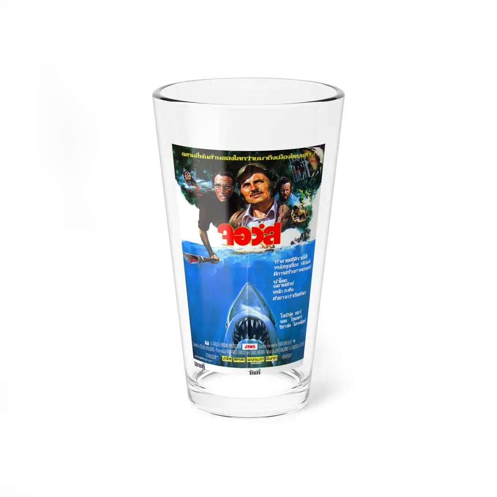 JAWS (THAI) 1975 Movie Poster - Pint Glass 16oz 16oz - Go Mug Yourself