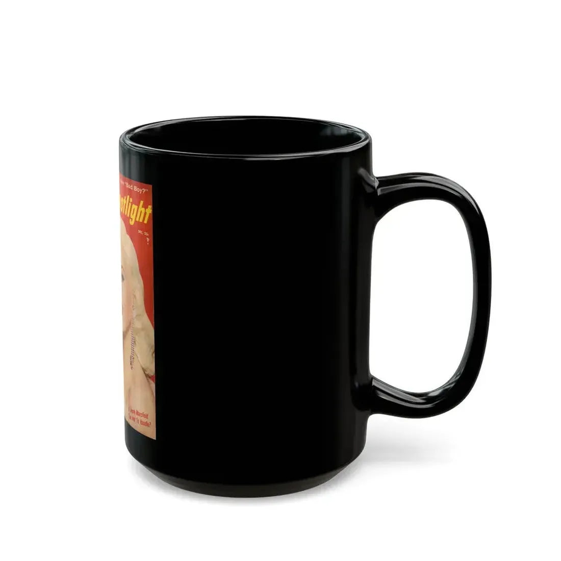Jayne Mansfield #136 - Mag. Cover (Vintage Female Icon) Black Coffee Mug - Go Mug Yourself