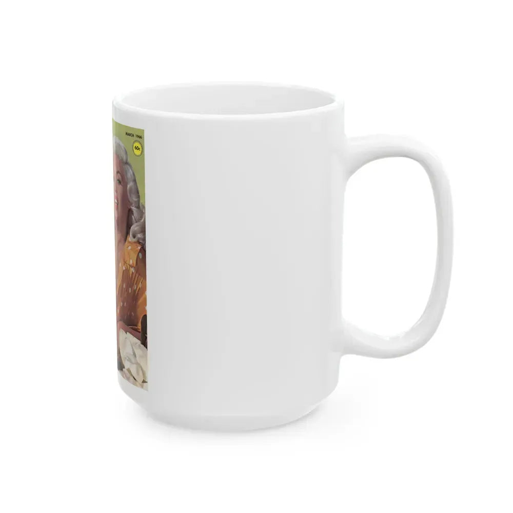 Jayne Mansfield #139 - Mag. Cover (Vintage Female Icon) White Coffee Mug - Go Mug Yourself