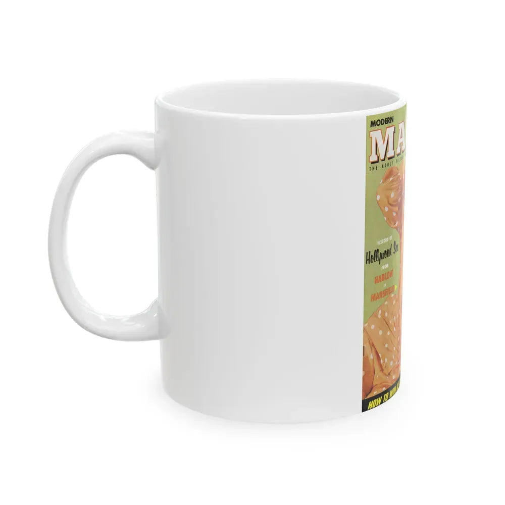 Jayne Mansfield #139 - Mag. Cover (Vintage Female Icon) White Coffee Mug - Go Mug Yourself