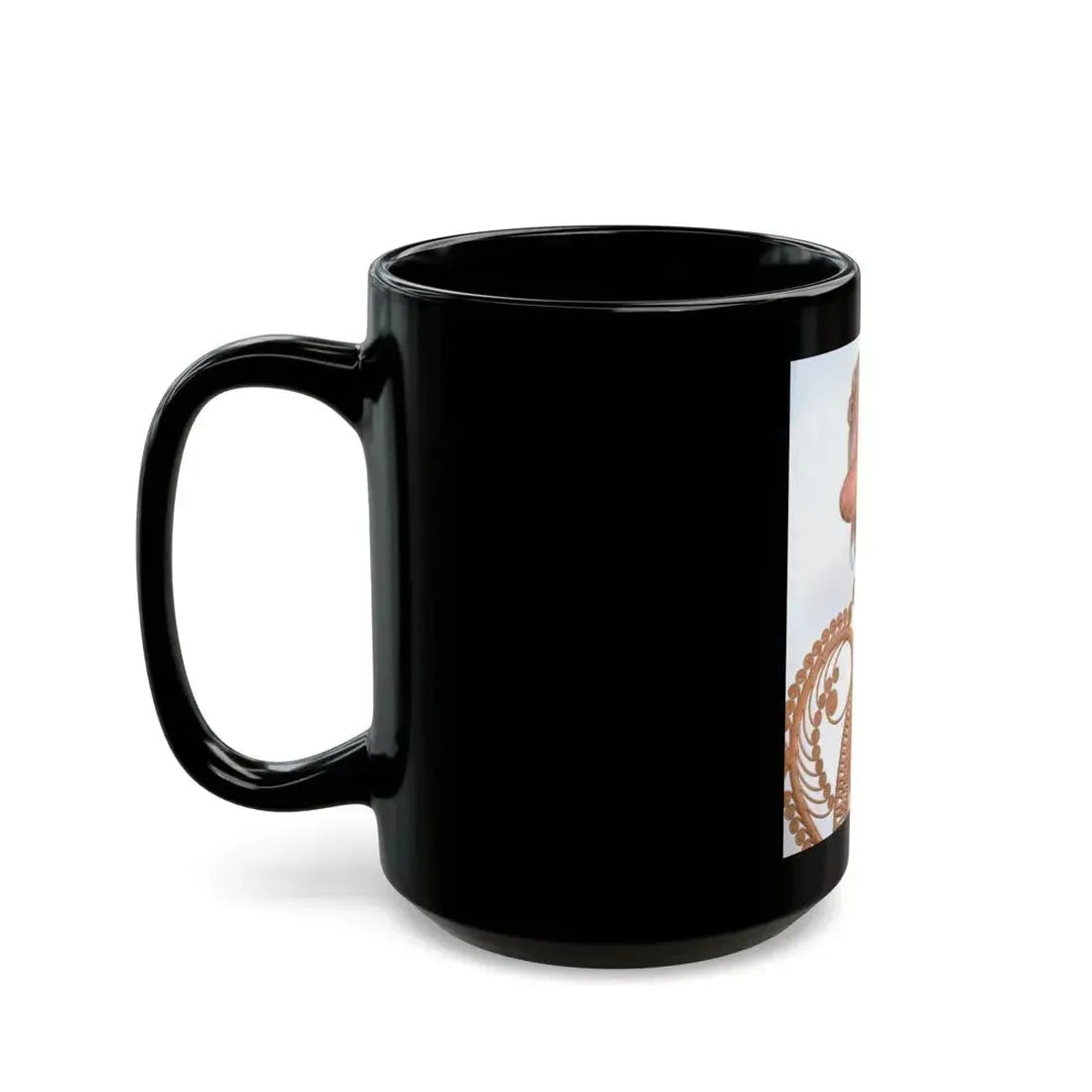 Jayne Mansfield #141 - Topless (Vintage Female Icon) Black Coffee Mug - Go Mug Yourself